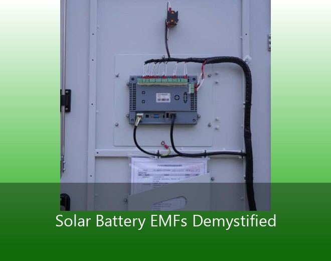 Solar Battery EMFs Demystified